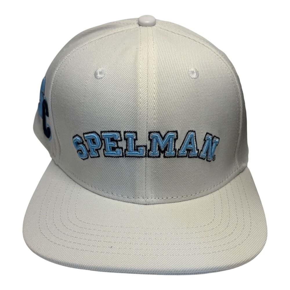 Pro Standard Spelman College Arch Logo Snapback Hat in White